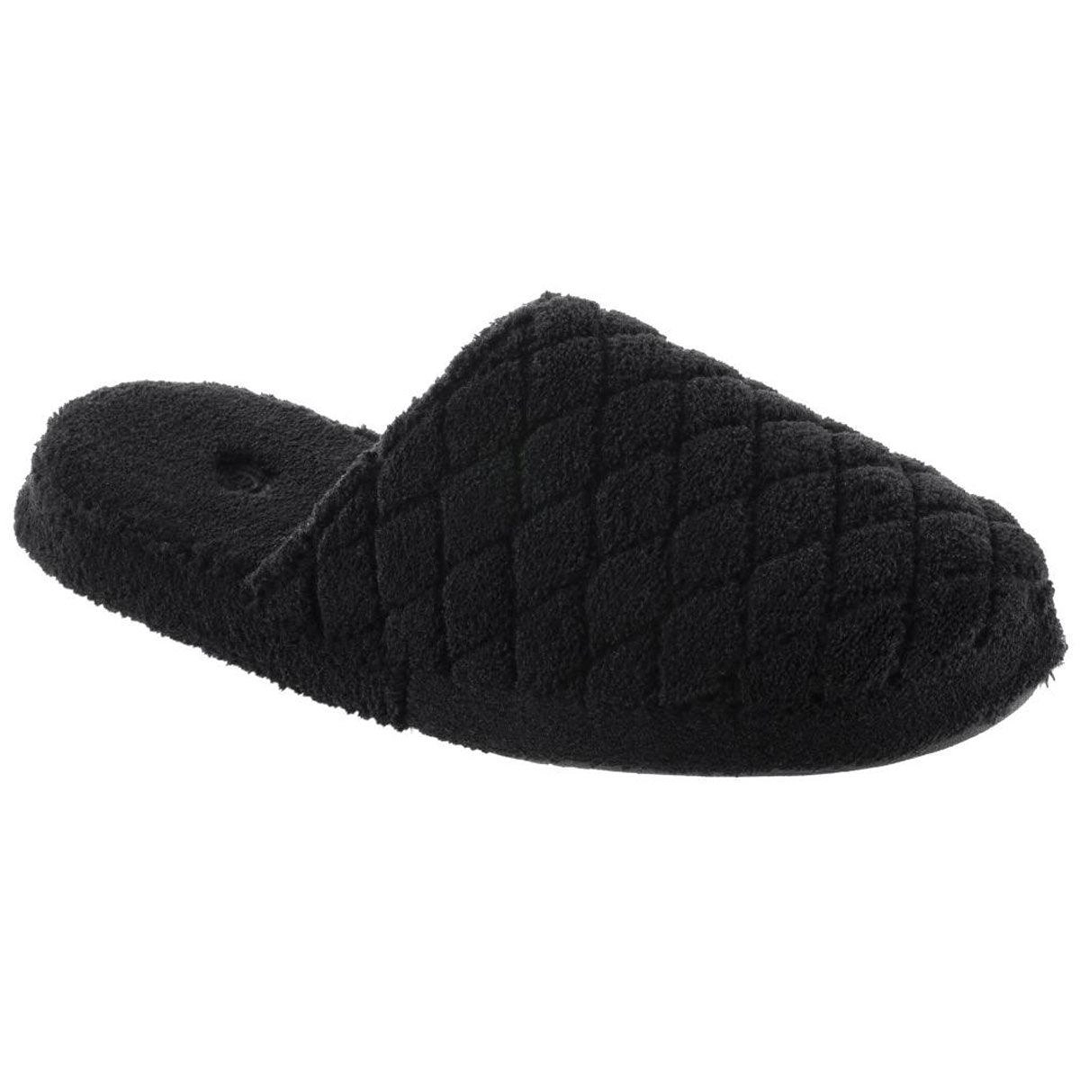 Acorn Women's Clog - Contoured Footbed Spa Quilted, Black, Medium | A20123BLKWM