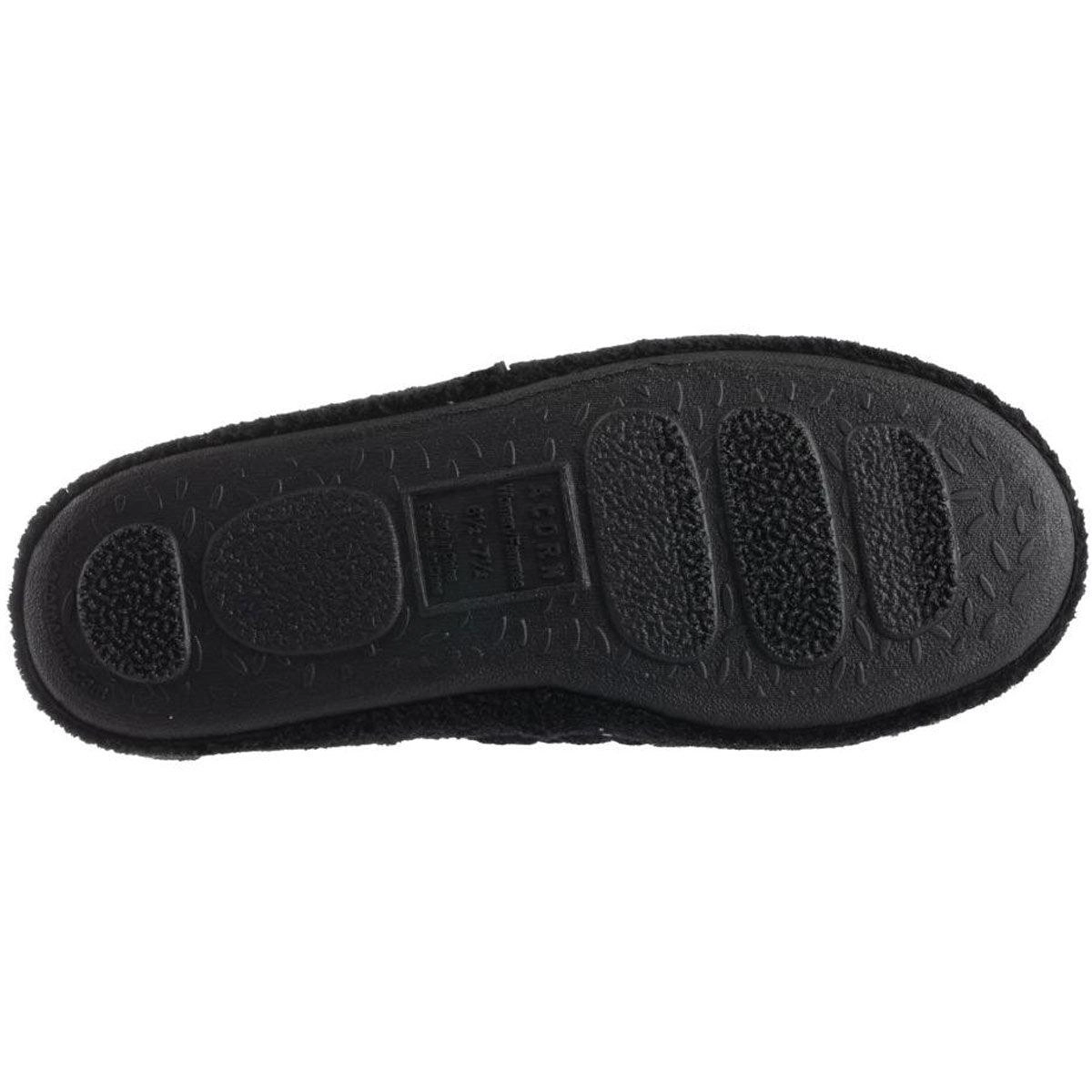 Acorn Women's Clog - Contoured Footbed Spa Quilted, Black, Medium | A20123BLKWM