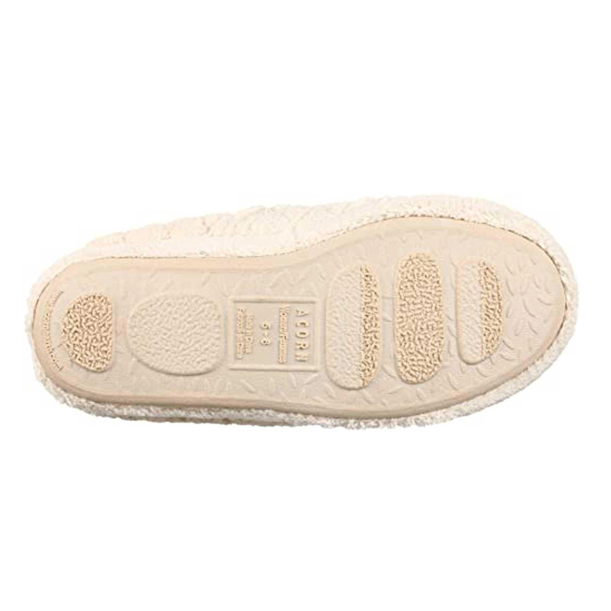 Acorn Women's Spa Slippers - Terry Adjustable Wrap, Natural, X-Large | A10631-AAH-XL