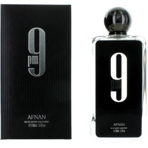 Afnan Men's Eau De Parfum Spray - 9 AM Lily-of-the-Valley Middle Notes, 3.4 oz