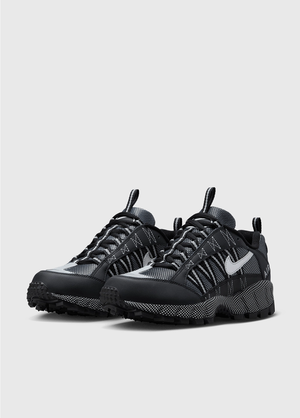 Air Humara 'Black and Metallic Silver' Sneakers