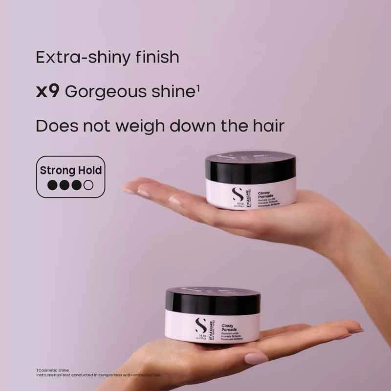 Alfaparf Semi Di Lino Style & Care Glossy Pomade - Strong Hold