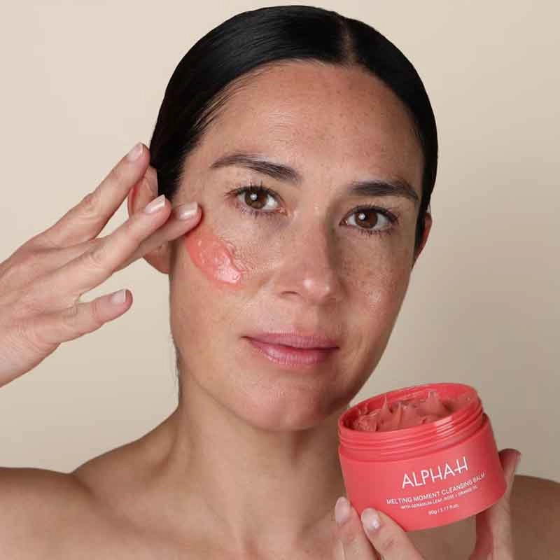 Alpha-H Melting Moment Cleansing Balm Limited Edition - Geranium Leaf. Rose   Orange Oil
