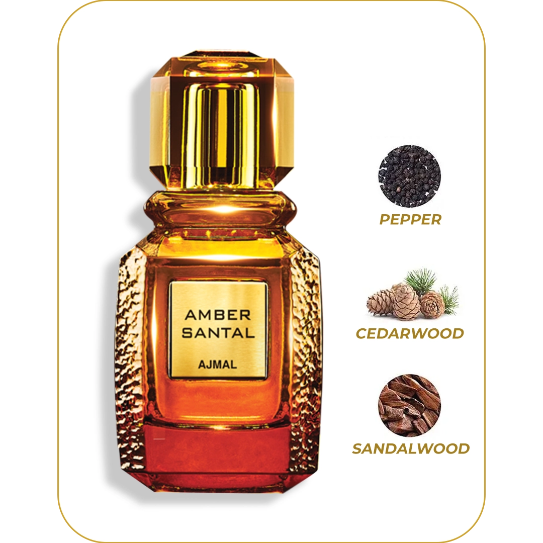 Amber Wood and Amber Santal by Ajmal Perfume EDP