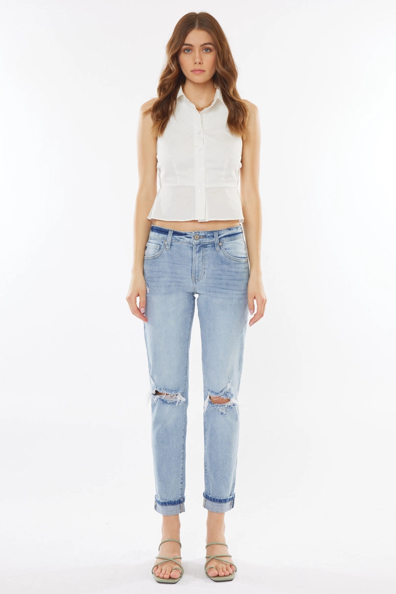 Amie High Rise Boyfriend Jeans