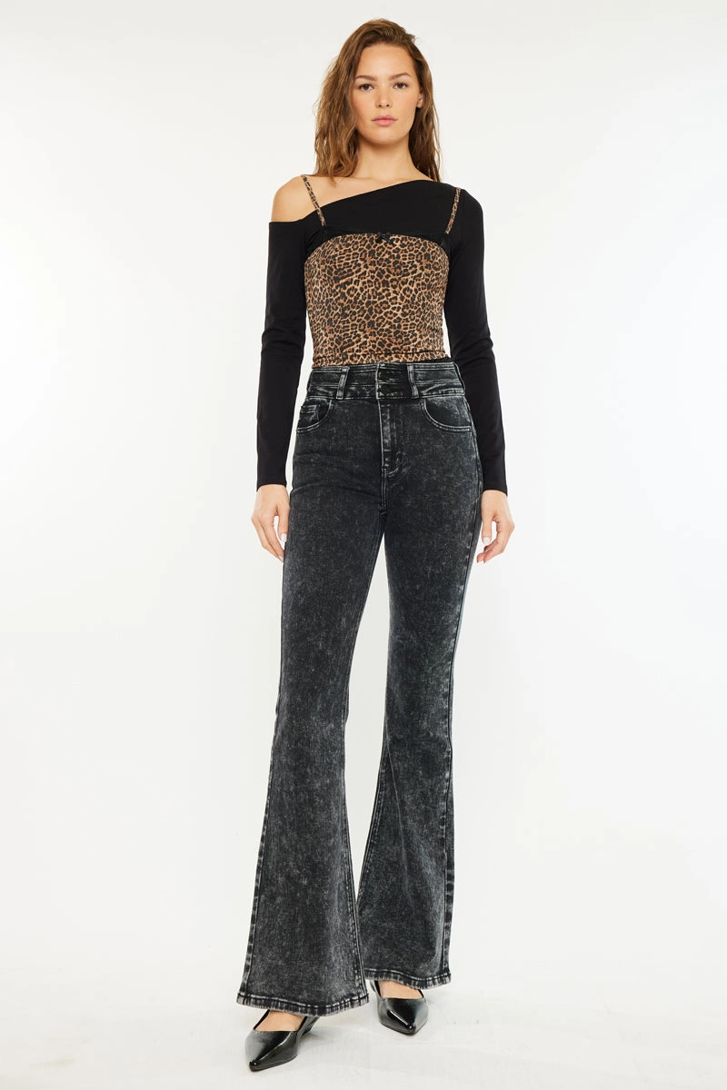 Amirah Ultra High Rise Flare Jeans