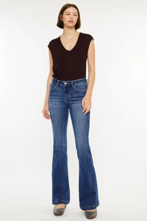 Annie Essentials Mid Rise Flare Jeans (Petite)