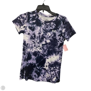 Athletic Top Short Sleeve By Under Armour In Purple, Size: Xs