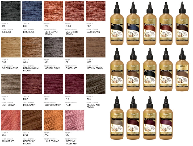 BIGEN SEMI-PERMANENT HAIR COLORS - 25 COLORS