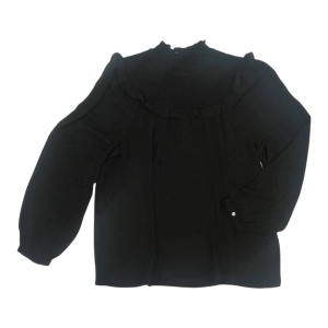 Blouse Ls By Loft In Black, Size:M