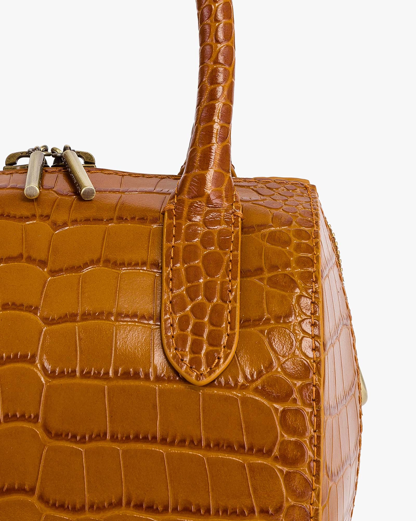 BOSTON MINI - Caramel embossed (VP)