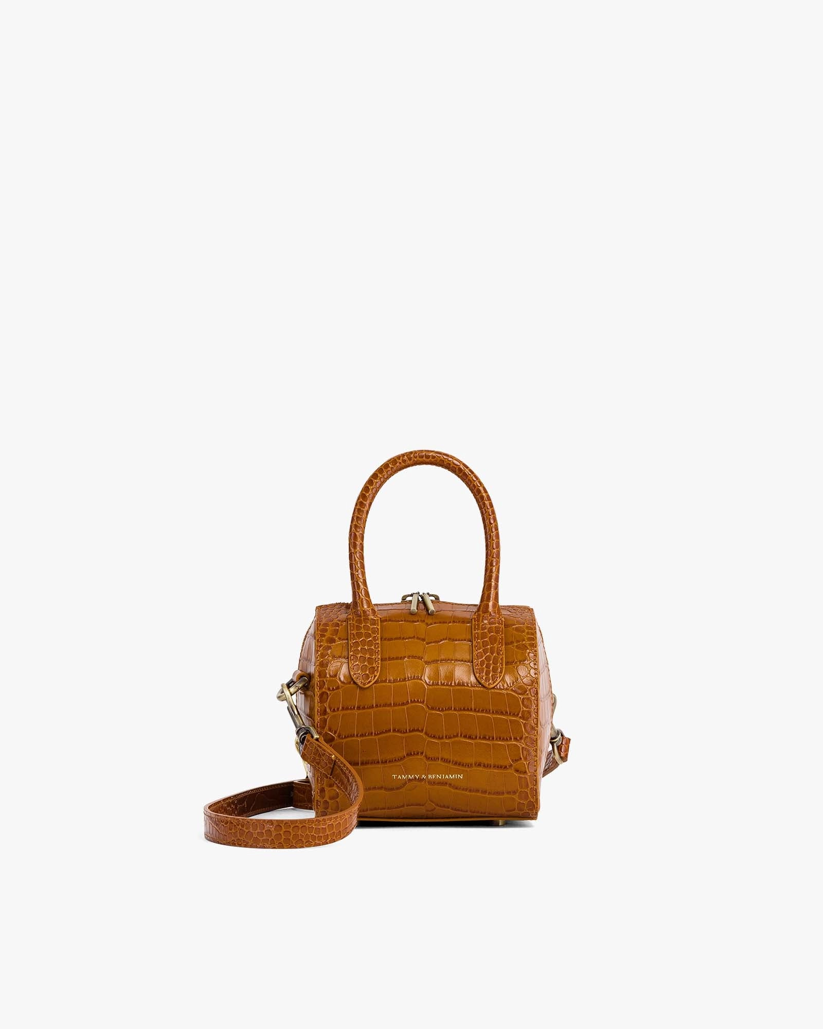 BOSTON MINI - Caramel embossed (VP)
