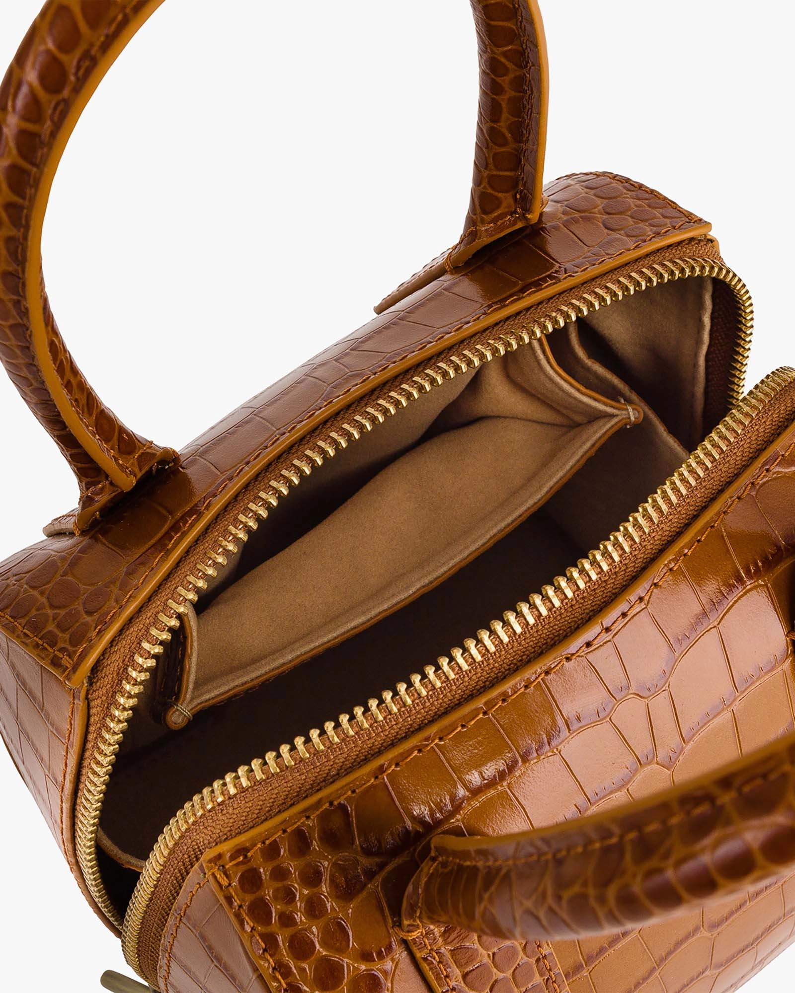 BOSTON MINI - Caramel embossed (VP)