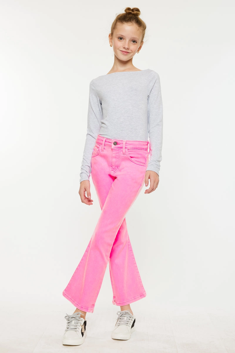 Bristol Kids High Rise Kick Flare Jeans