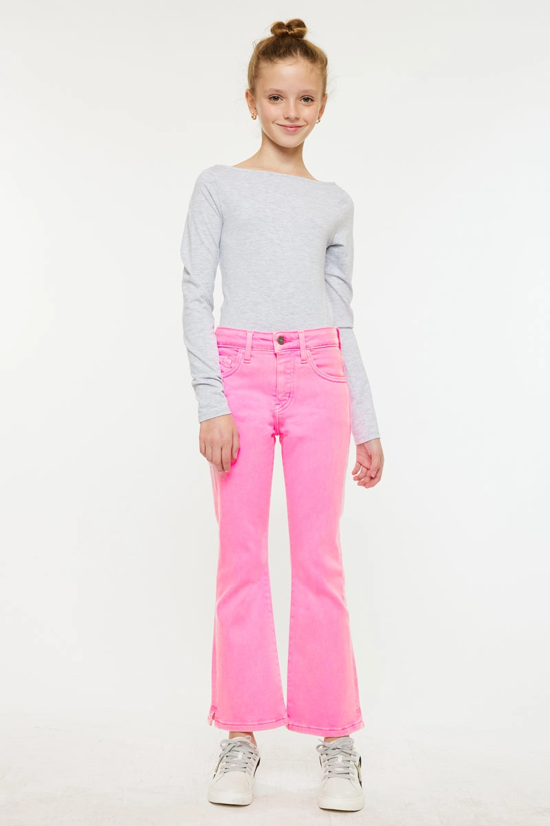 Bristol Kids High Rise Kick Flare Jeans