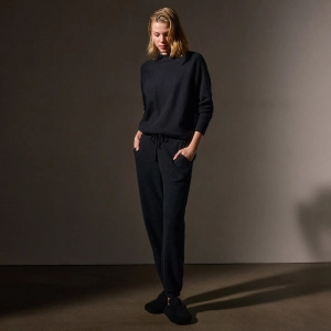 Brushed Thermal Sweat Pant - Black