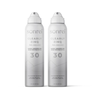 Clearly Zinq Organic SPF 30 Mineral Body Mist Sunscreen 2-Pack Bundle