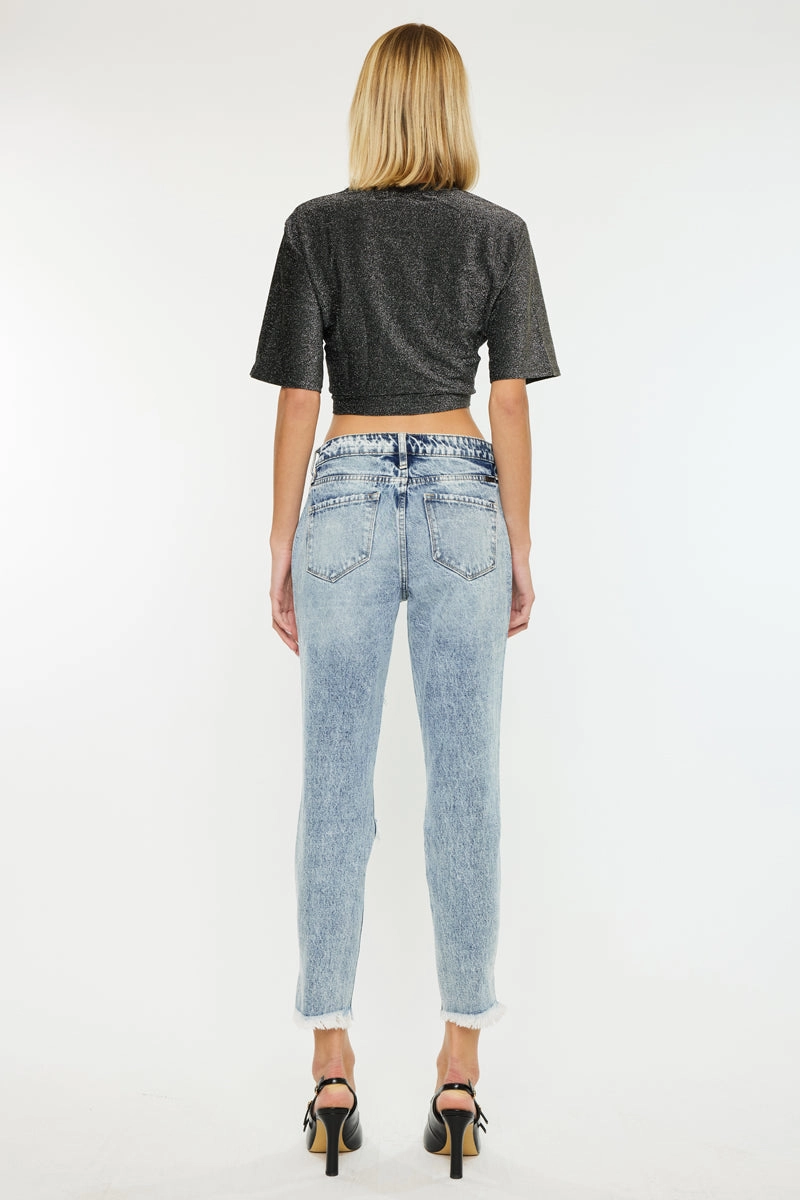 Collie High Rise Mom Jeans