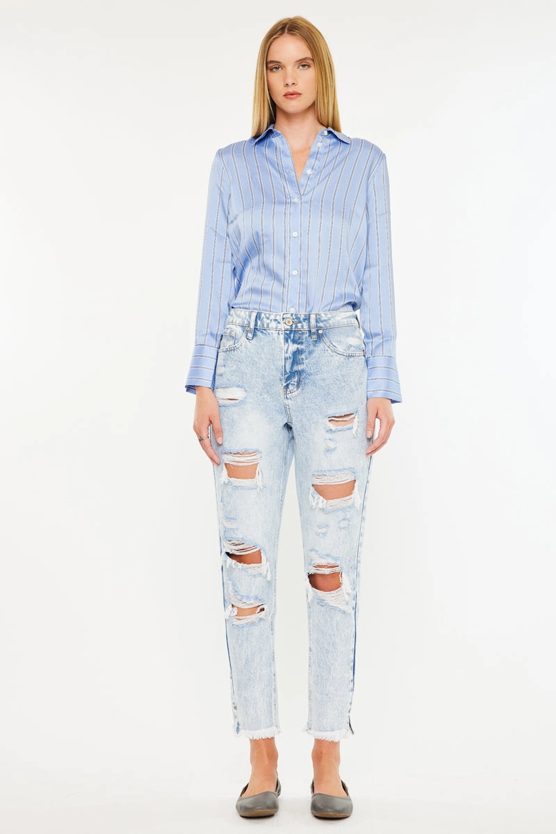 Collie High Rise Mom Jeans