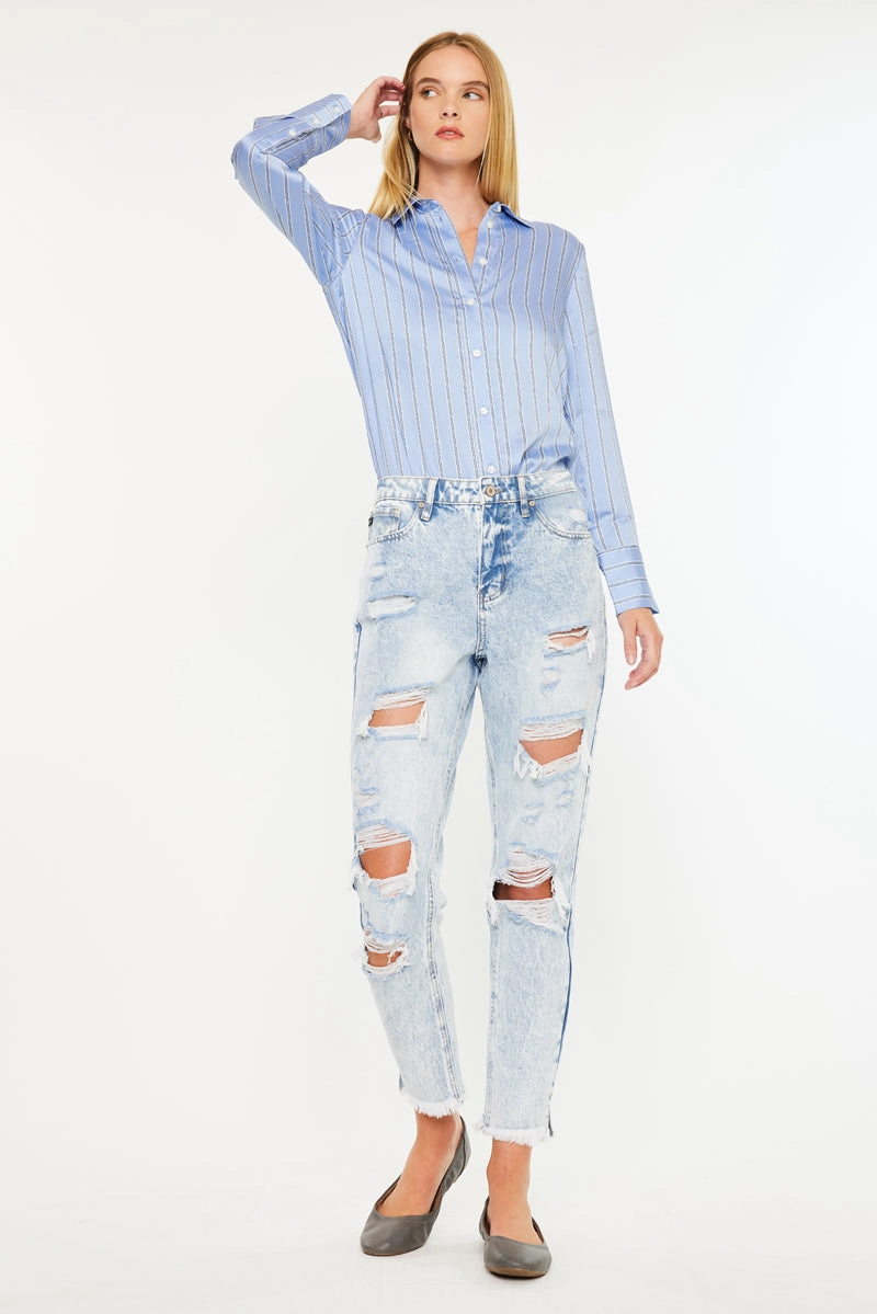 Collie High Rise Mom Jeans