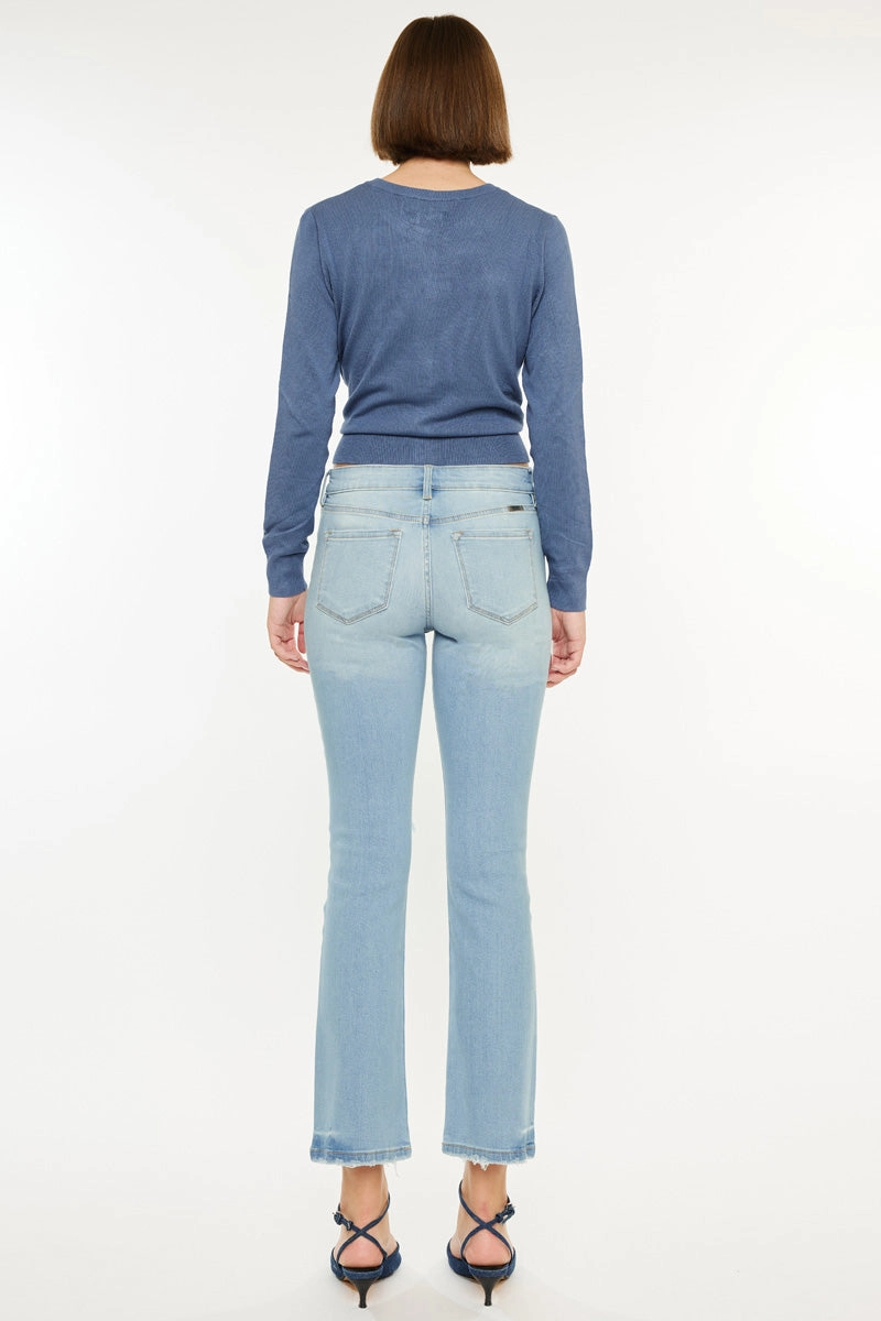 Coraline Essentials Mid Rise Kick Flare Jeans