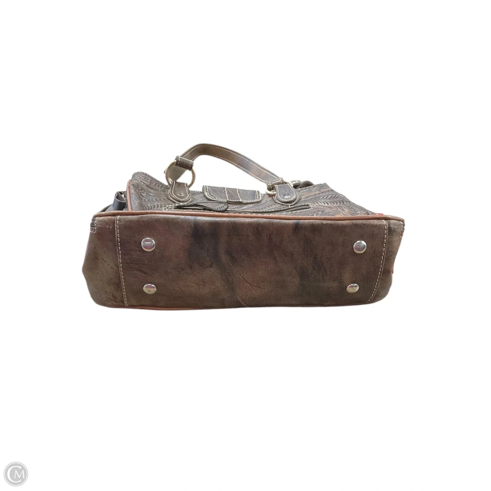 Crossbody Leather By Clothes Mentor, Size: Large