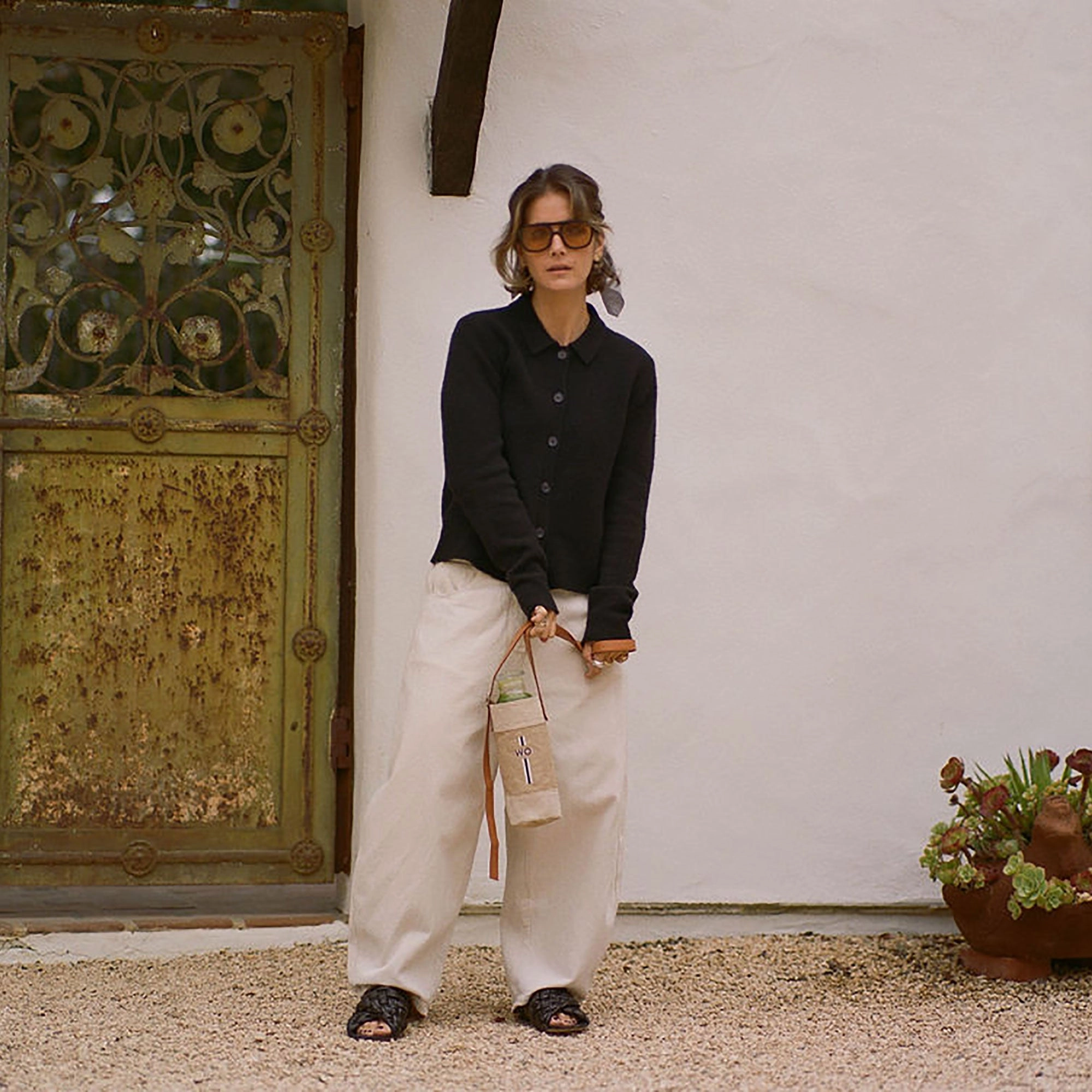 Crossbody Market Bag in Natural for L.A. PALISADES