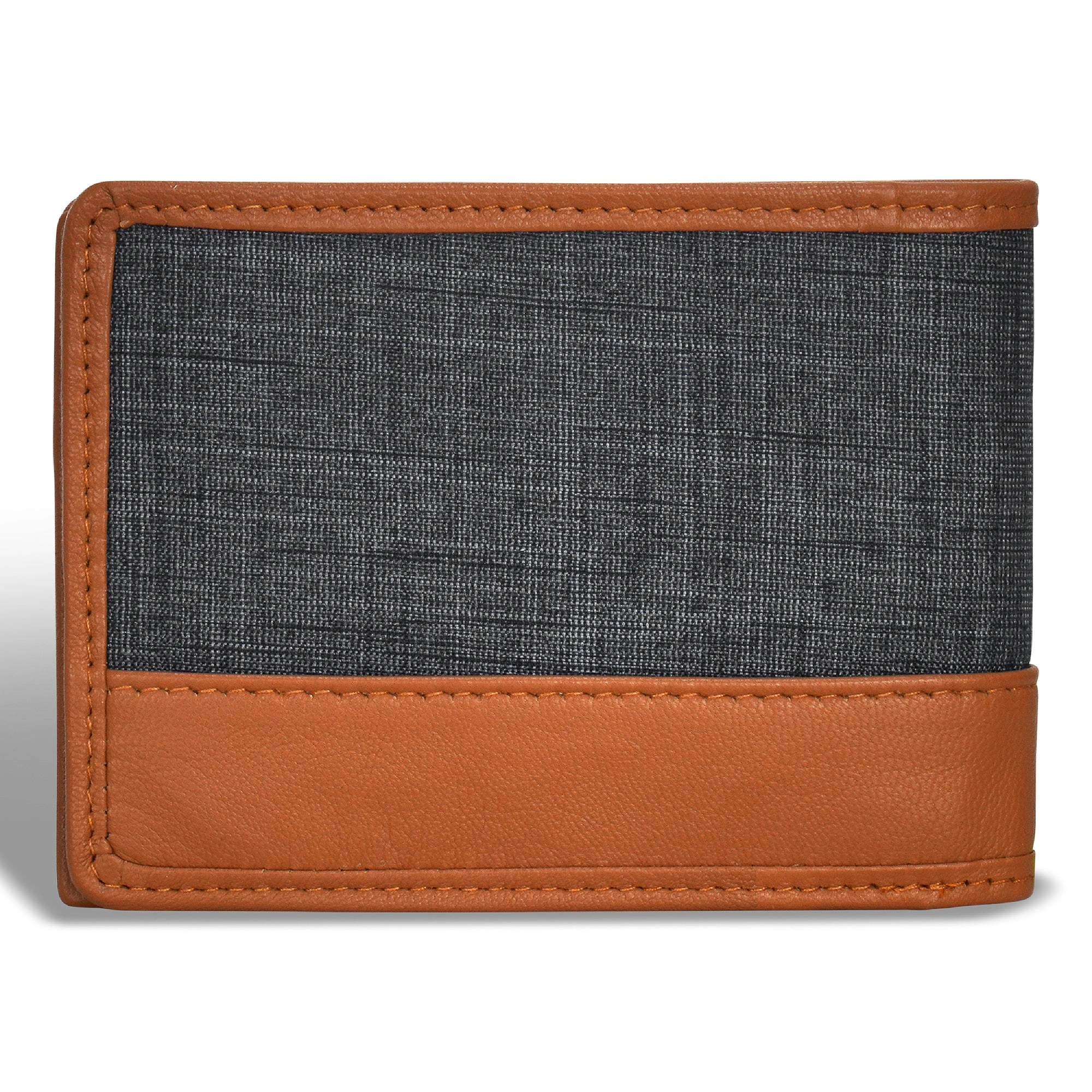 Denim / Leather Zip Around Wallet *Drop Ship*