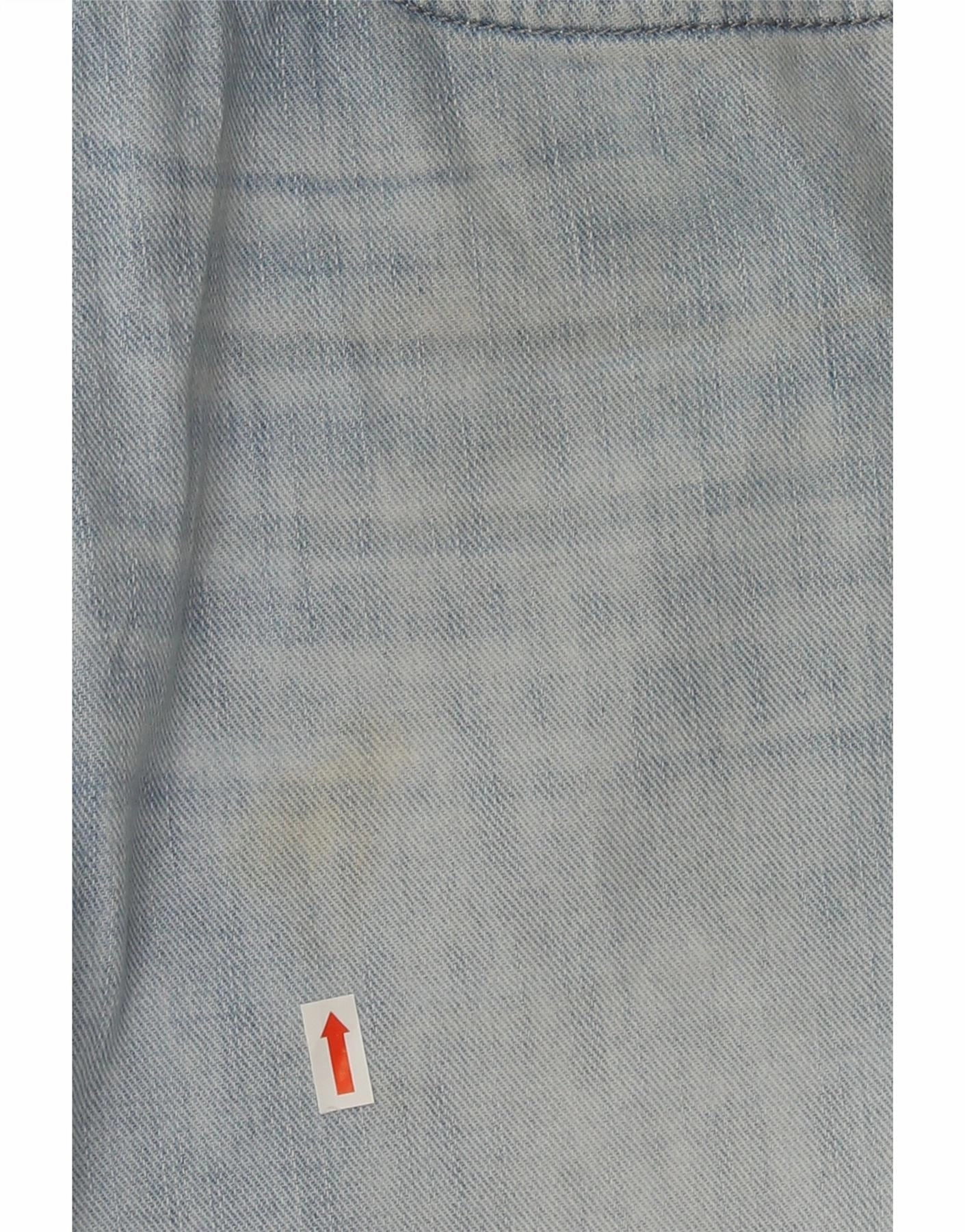 DIESEL Mens Safado Distressed Straight Jeans W32 L34 Blue Cotton