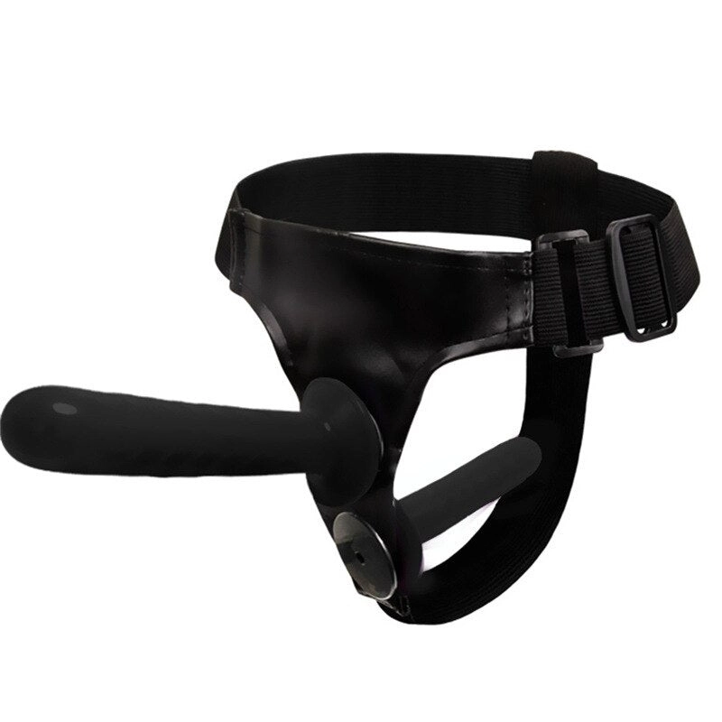 Double Penis Realistic Dildos Ultra Elastic Harness Belt Strap On Big Dildo Vibrator for Woman Lesbian