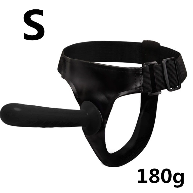 Double Penis Realistic Dildos Ultra Elastic Harness Belt Strap On Big Dildo Vibrator for Woman Lesbian