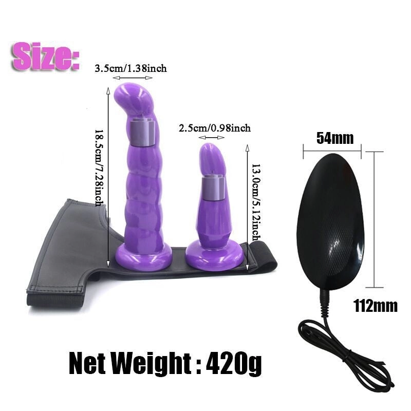 Double Penis Realistic Dildos Ultra Elastic Harness Belt Strap On Big Dildo Vibrator for Woman Lesbian