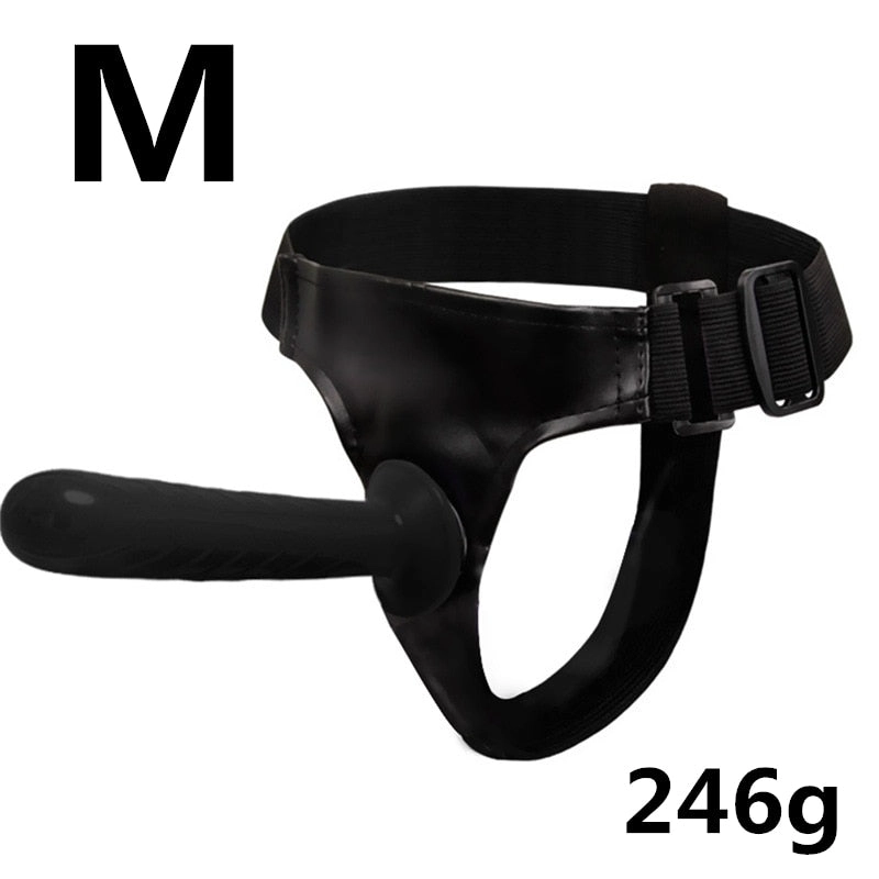 Double Penis Realistic Dildos Ultra Elastic Harness Belt Strap On Big Dildo Vibrator for Woman Lesbian