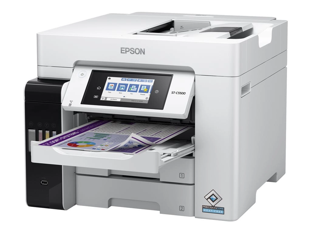 Epson WorkForce Pro ST-C5500 - Multifunction printer - color - ink-jet - refillable - Legal (8.5 in x 14 in) (original) - A4/Legal C11CJ28202