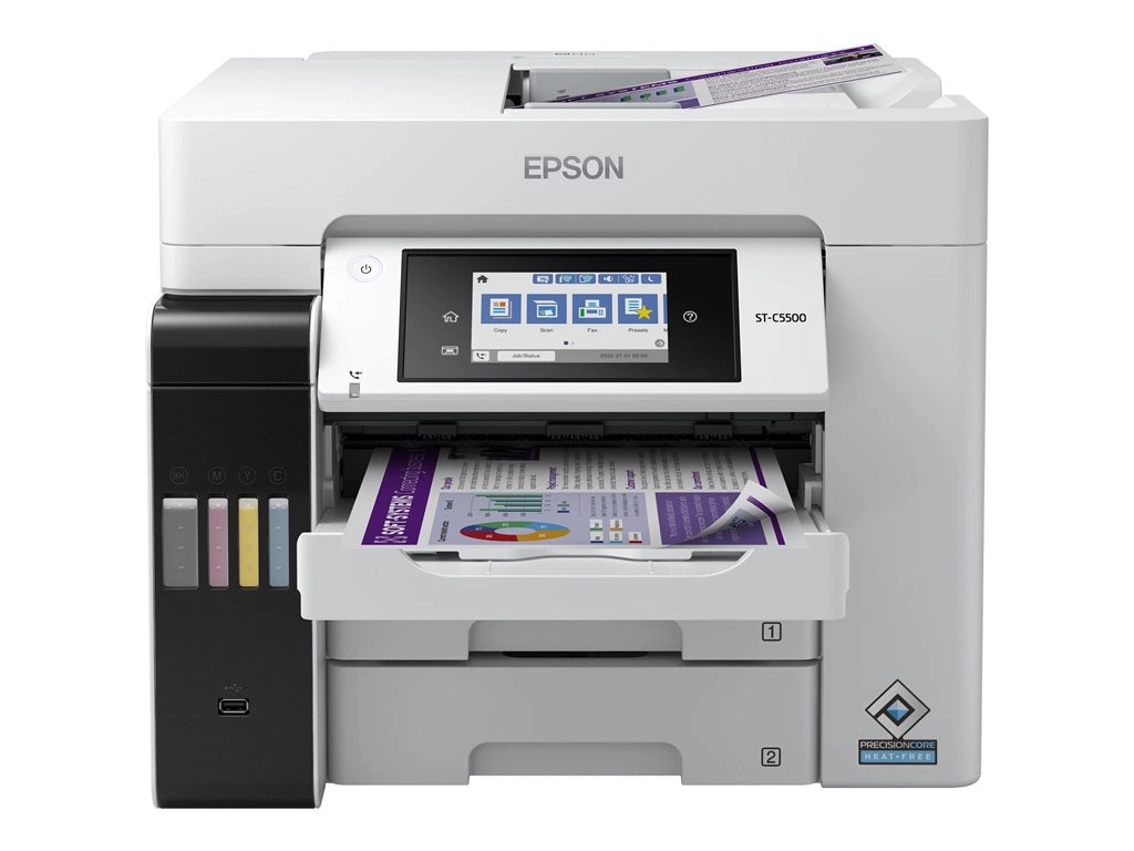 Epson WorkForce Pro ST-C5500 - Multifunction printer - color - ink-jet - refillable - Legal (8.5 in x 14 in) (original) - A4/Legal C11CJ28202