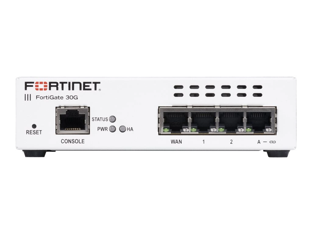 Fortinet FortiGate 30G - Security appliance - with 3 years FortiCare Premium Support   3 years FortiGuard Unified Threat Protection FG-30G-BDL-950-36