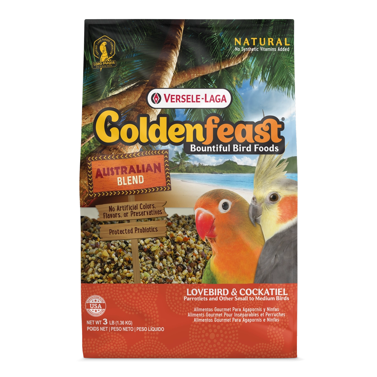 Goldenfeast Australian Blend Bird Food for Small to Medium Birds