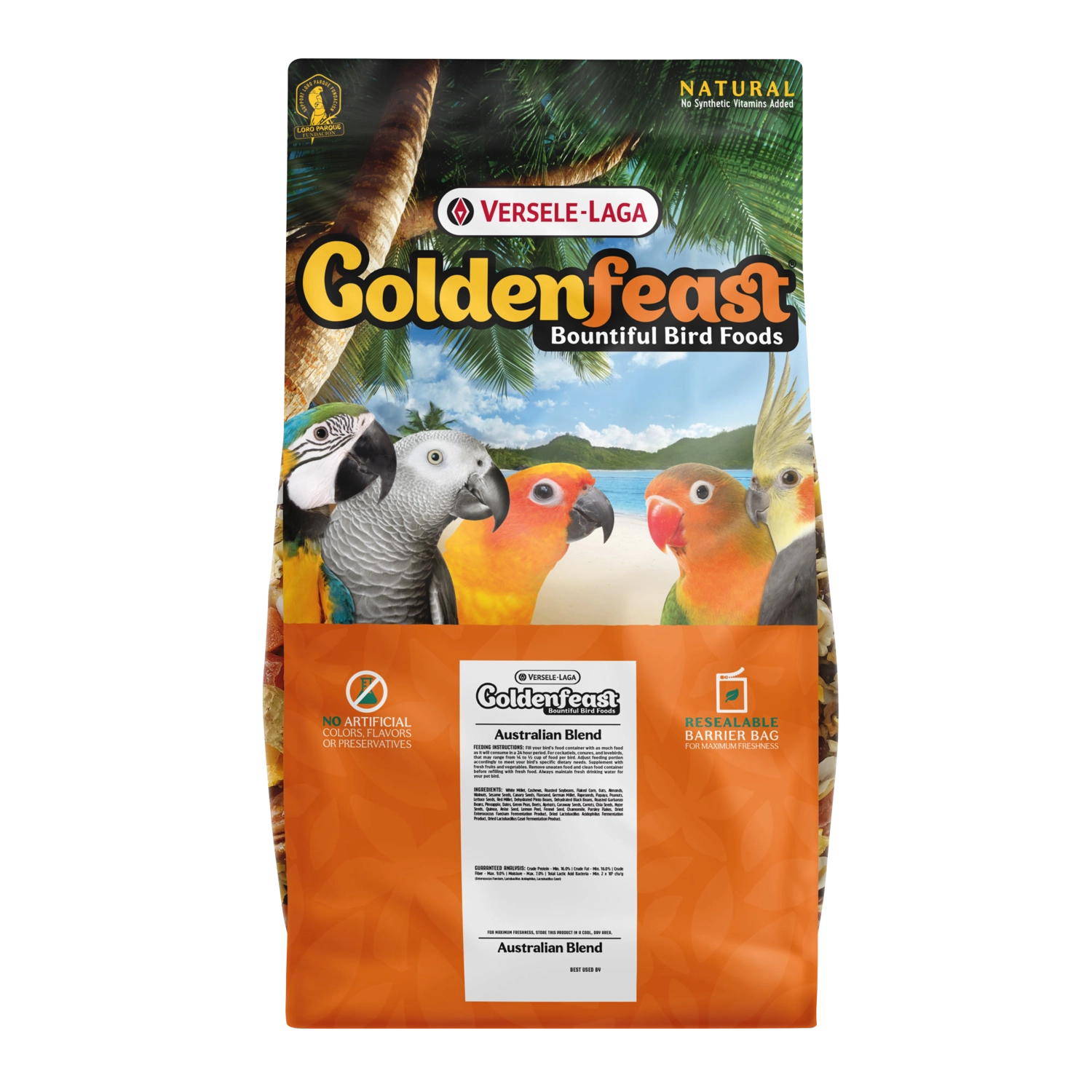Goldenfeast Australian Blend Bird Food for Small to Medium Birds