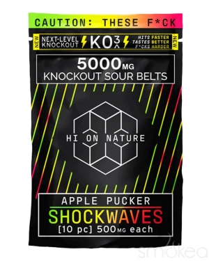 Hi On Nature 5000mg KO3 Knockout Shockwaves - Apple Pucker