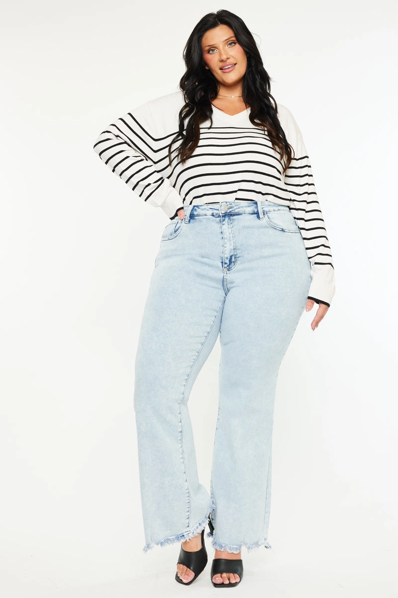 Kay Essentials High Rise Wide Leg Flare (Plus Size)
