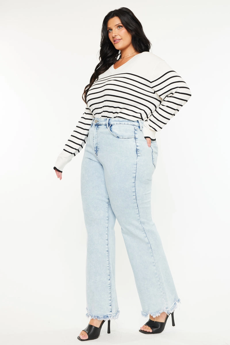 Kay Essentials High Rise Wide Leg Flare (Plus Size)
