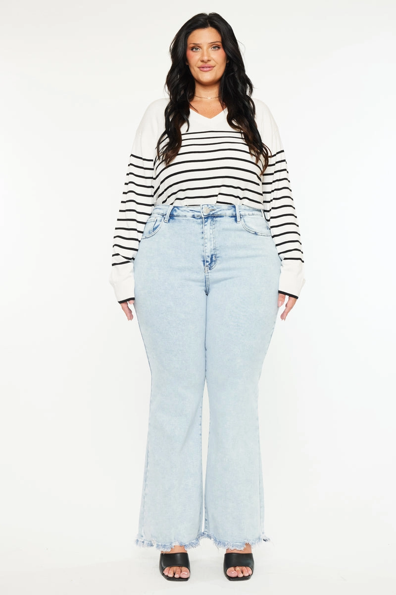 Kay Essentials High Rise Wide Leg Flare (Plus Size)