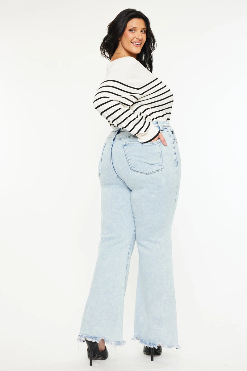 Kay Essentials High Rise Wide Leg Flare (Plus Size)
