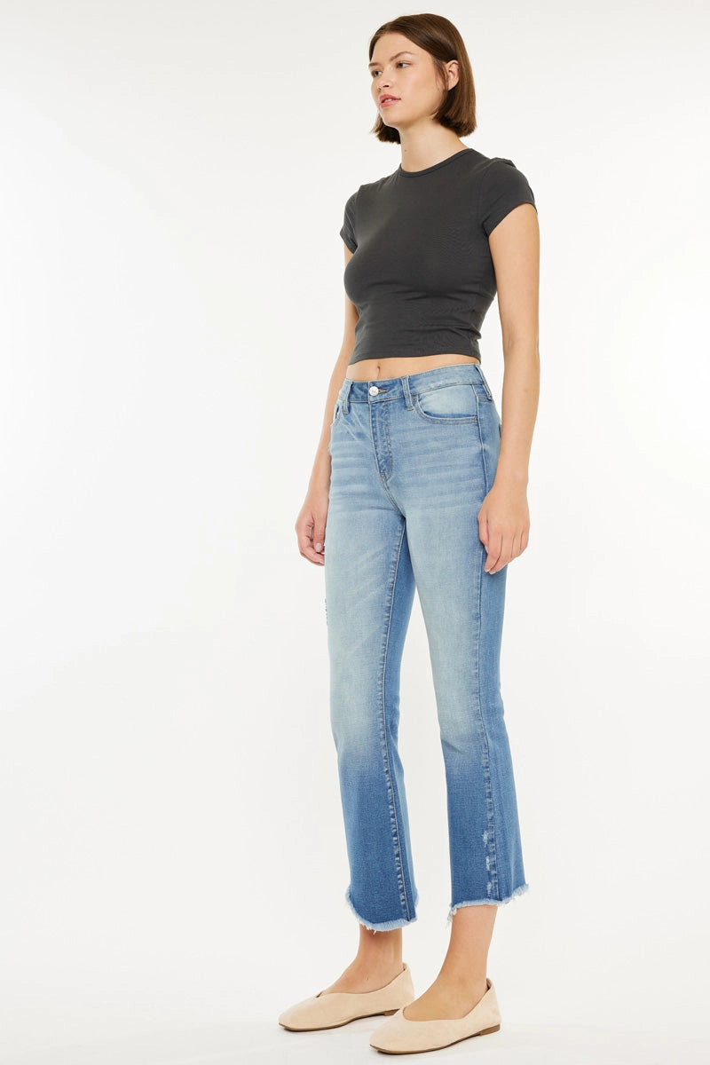 Lenny Essentials High Rise Cropped Jeans