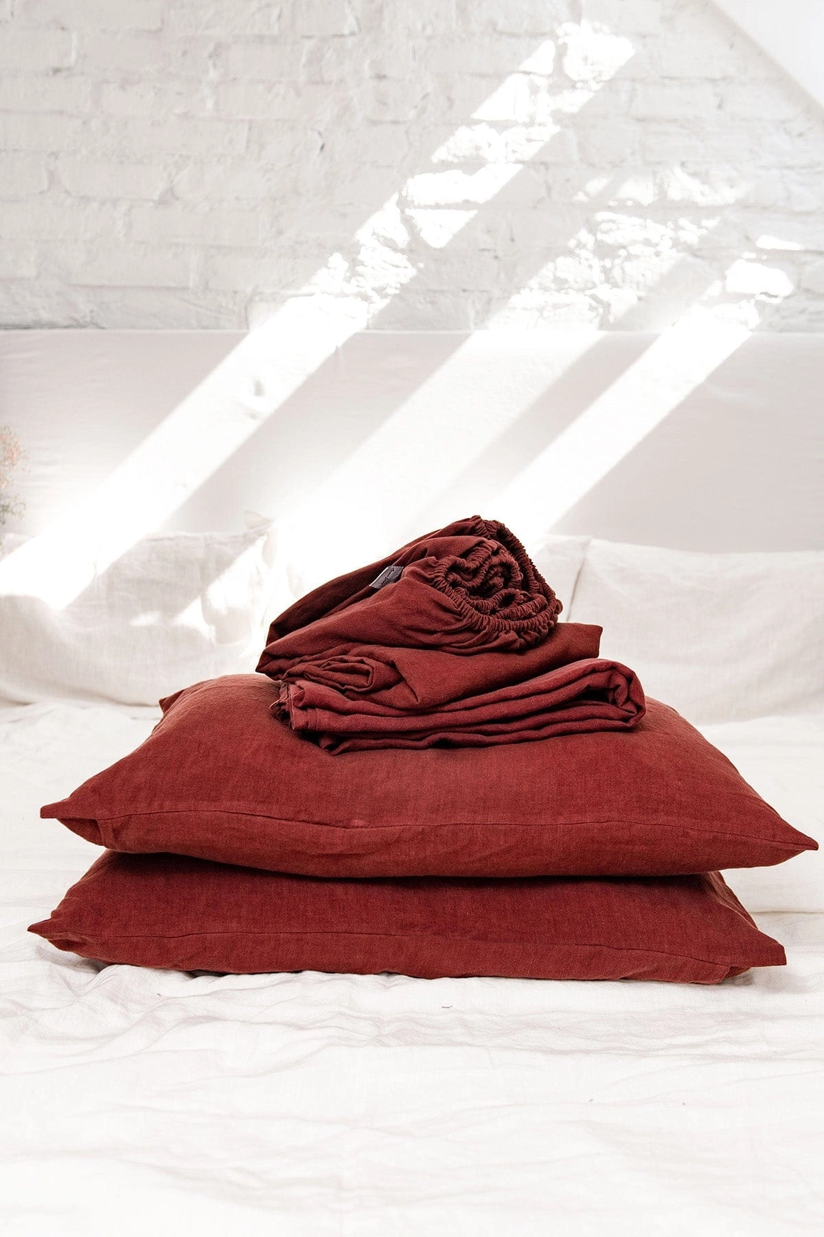 Linen Sheets Set | Terracotta