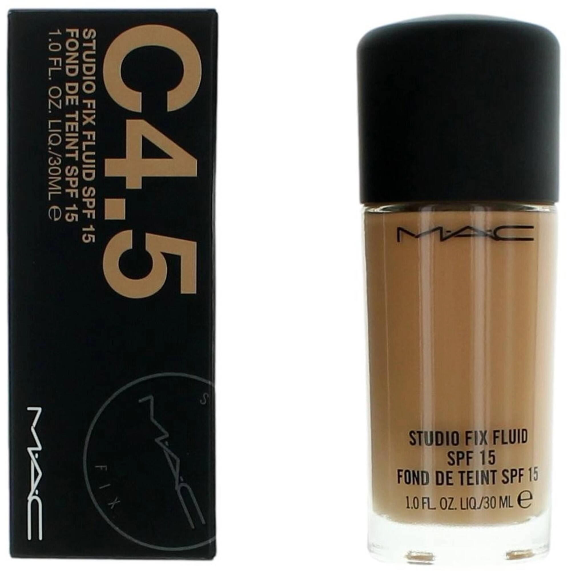 MAC Women's Foundation - Studio Fix Fluid SPF15 Long-Wearing Oil-Free, C4.5, 1 oz