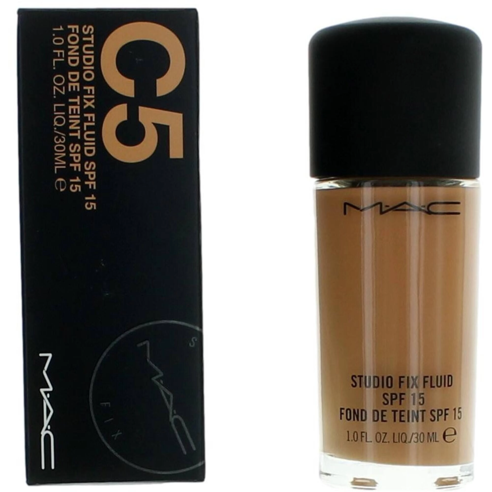 MAC Women's Foundation - Studio Fix Fluid SPF15 Long-Wearing Oil-Free, C5, 1 oz