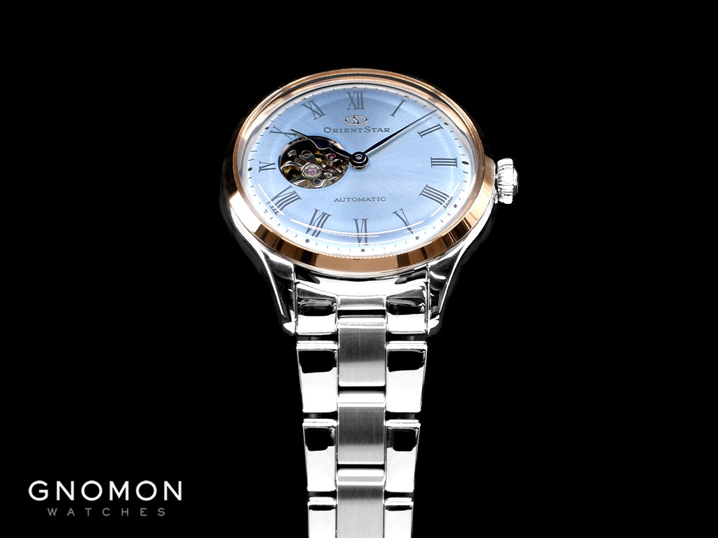 Mechanical Classic Semi Skeleton Ladies Light Blue - Ltd Ed 400pcs Ref. RE-ND0020L