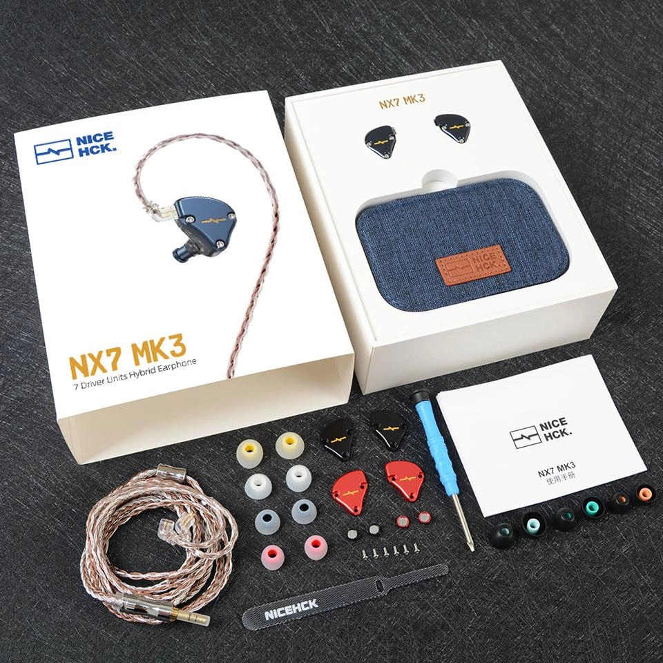 NiceHCK NX7 MK3 7 Driver Units 4BA Dual CNT Dynamic Piezoelectric Earphone