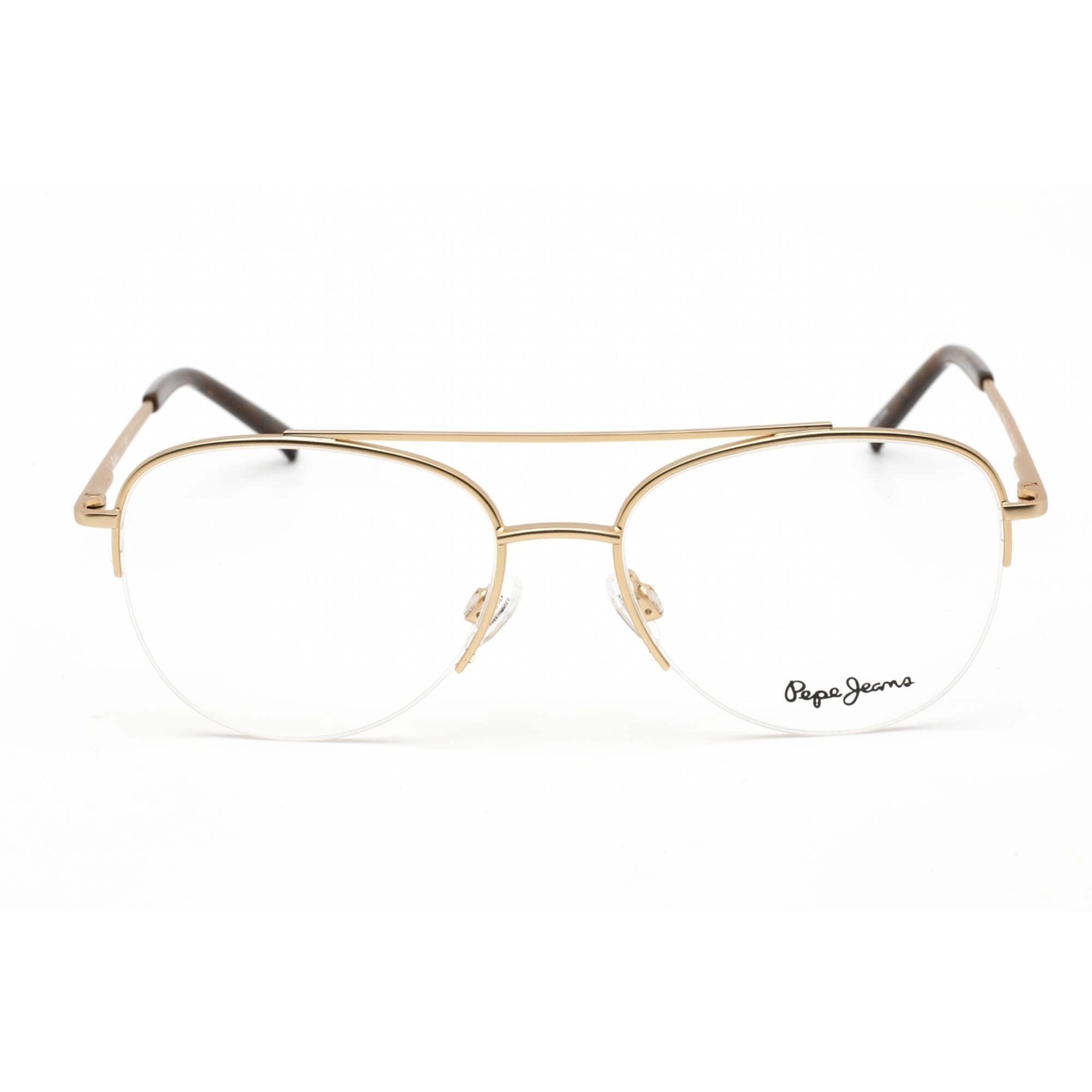 Pepe Jeans Unisex Eyeglasses - Clear Lens Gold Metal Aviator Shape Frame | PJ1323 C1